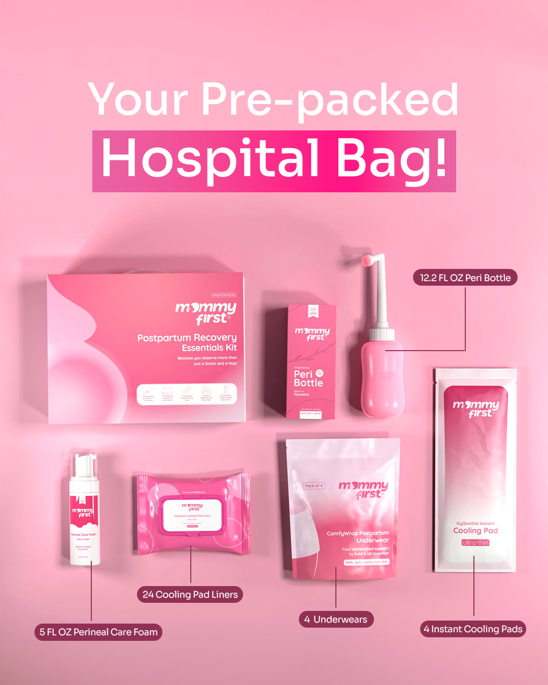 Mommy First Postpartum Recovery Essentials Kit