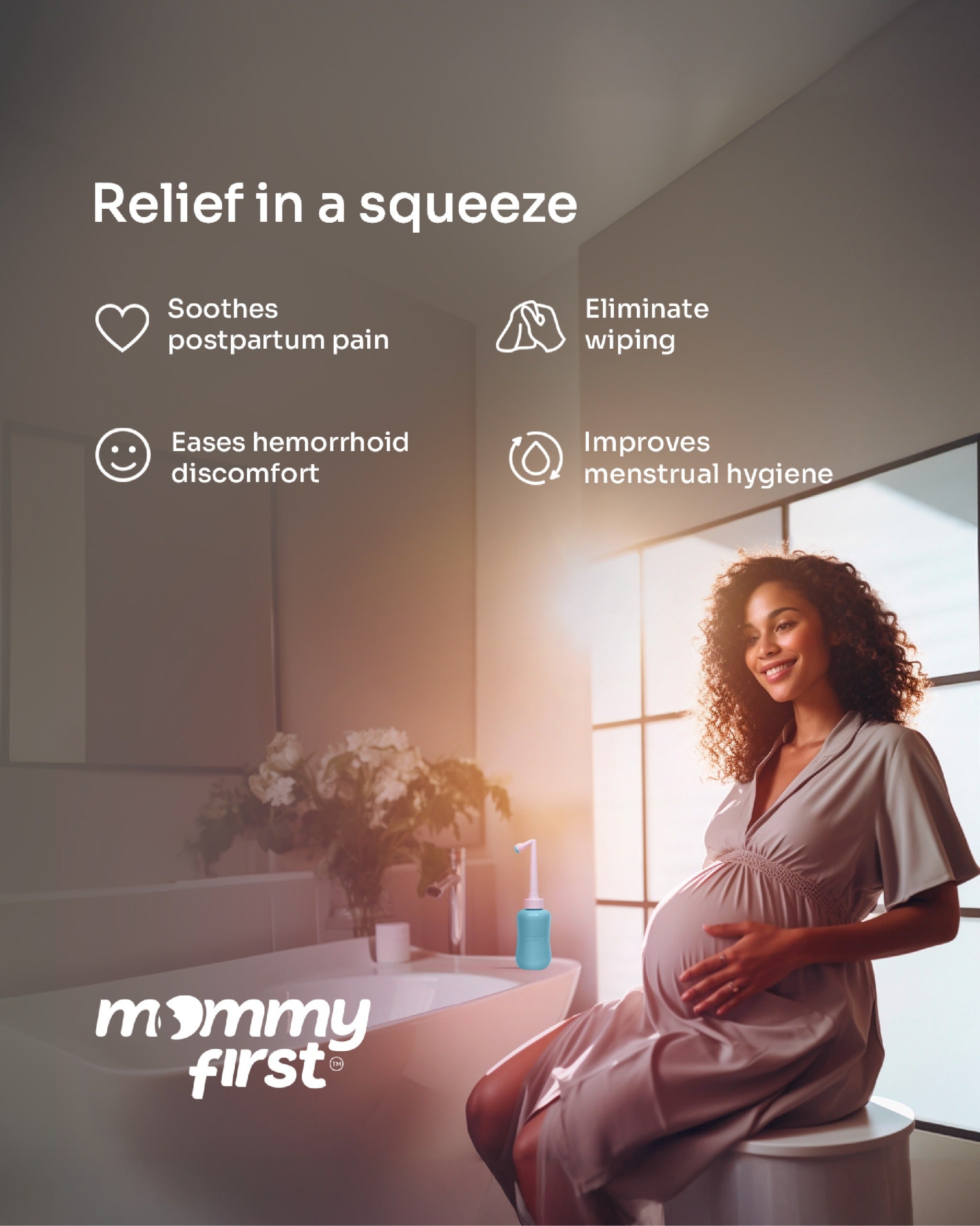 Mommy First Peri Bottle - Blue