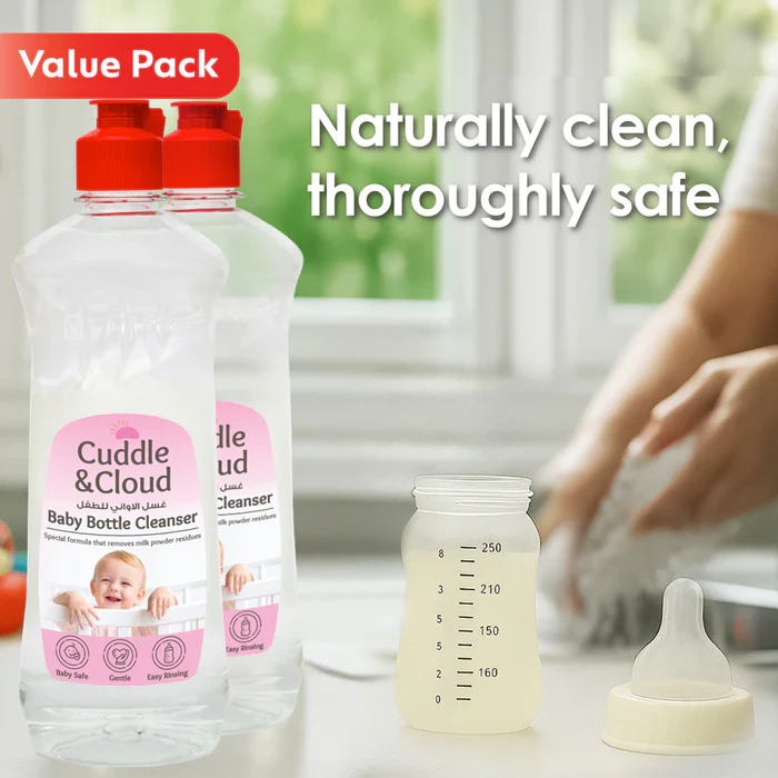 Cuddle & Cloud Baby Bottle Cleanser 500ml Pack of 2