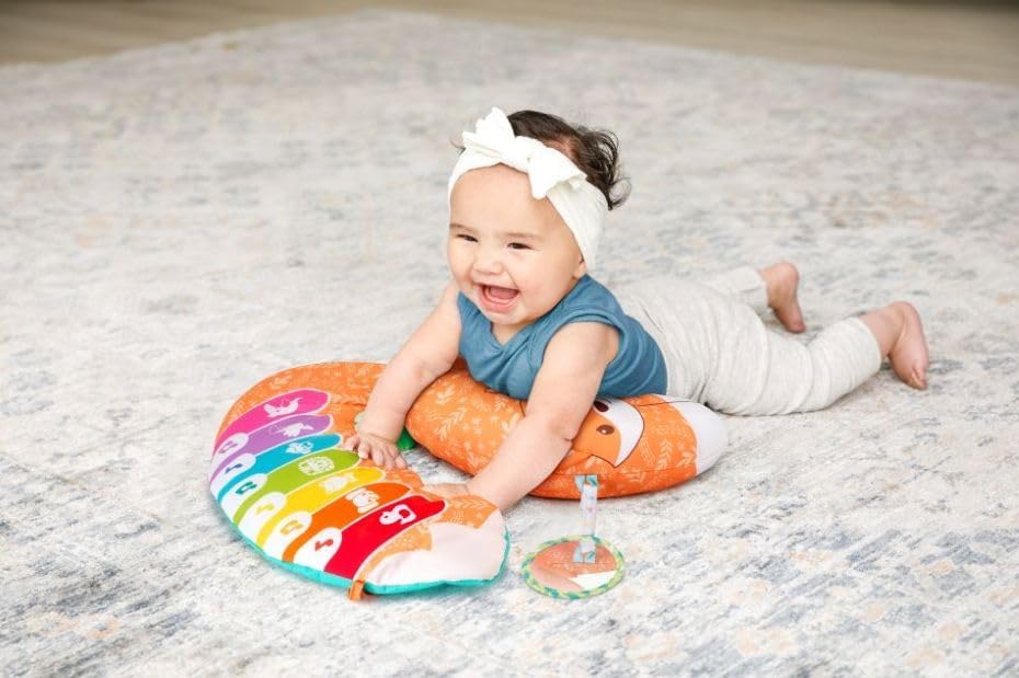 Infantino Grow with Me 3-in-1 Tummy Time Piano Fox