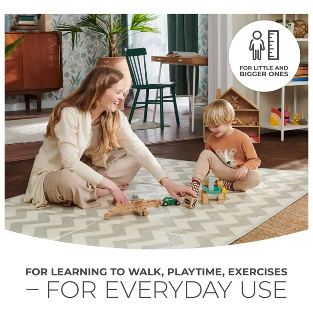 Kinderkraft Reversible Baby Play And Learn Foldable Mat