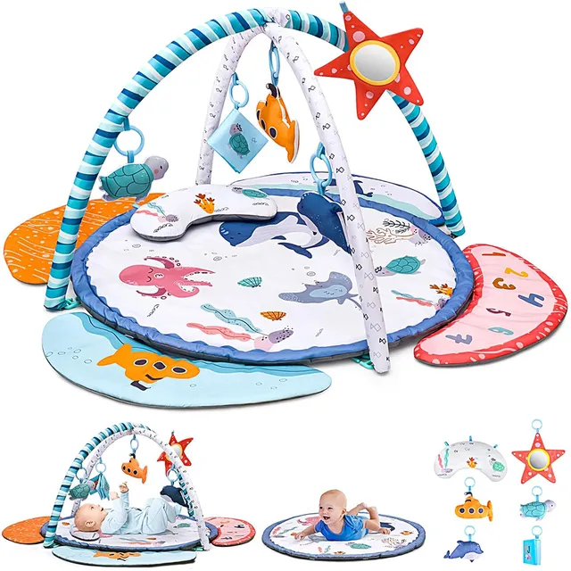 Little Learners Ocean Theme Baby Playmat With Toys