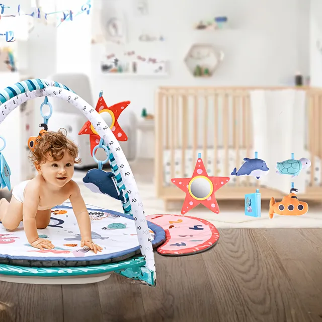 Little Learners Ocean Theme Baby Playmat With Toys