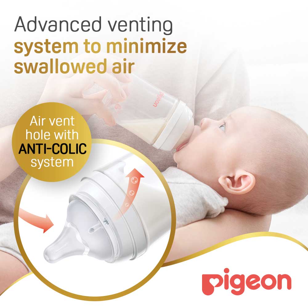 Pigeon Softouch Wide Neck Nursing Bottle Plastic 160 ml