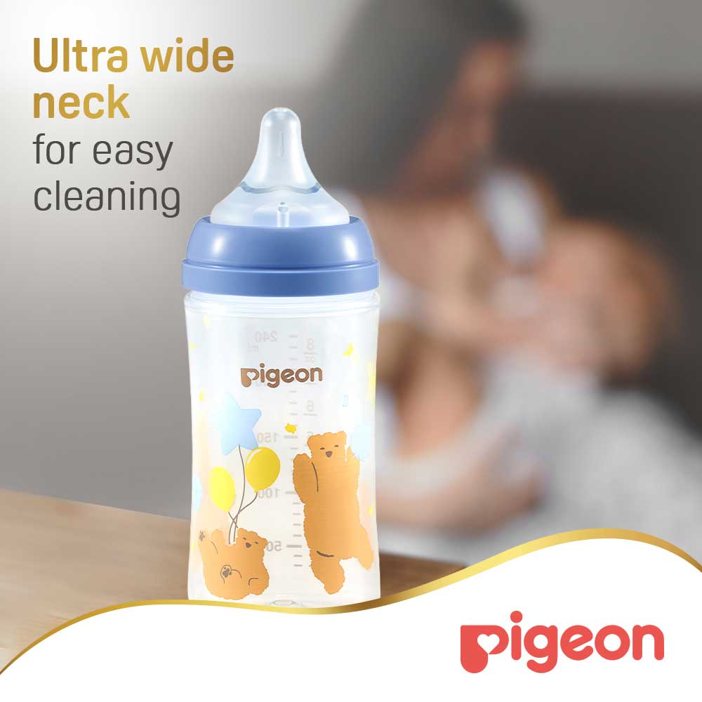 Pigeon Softouch Wide Neck Feeding Bottle Bear Design 240 ml