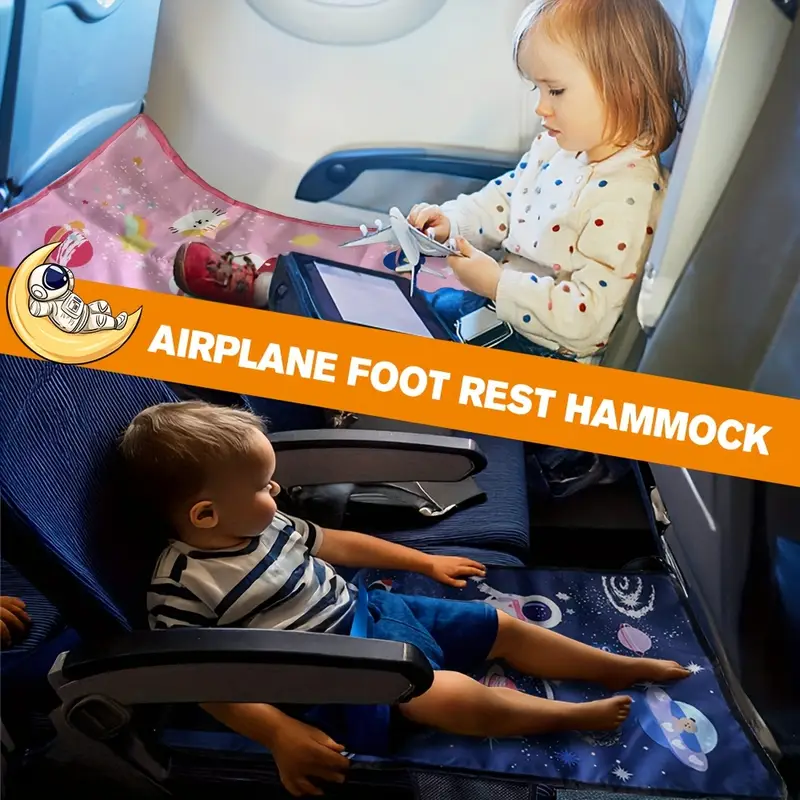 Kids Airplane Seat Extender Blue Universe