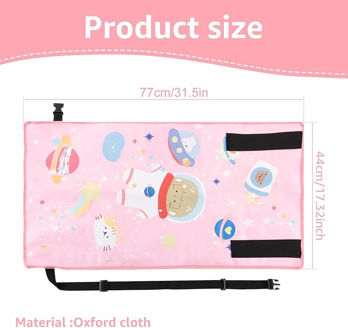 Kids Airplane Seat Extender Pink Bear