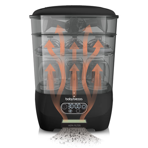 Baby Brezza One Step Baby Bottle Sterilizer and Dryer Advanced Black