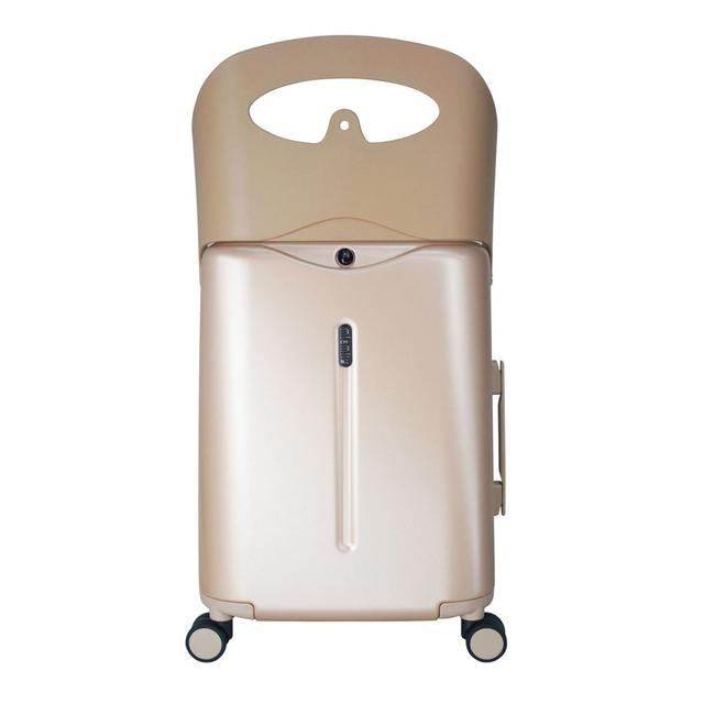 Miamily Carry On Luggage Cobalt Metallic Gold 18inch